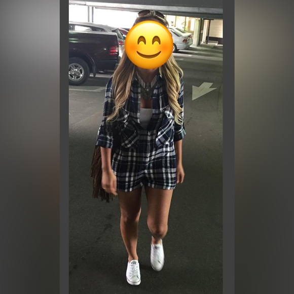 Zara plaid romper - Picture 2 of 3